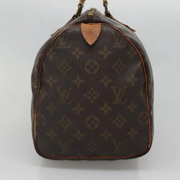 LOUIS VUITTON Monogram Speedy 30 Hand Bag M41526 LV Auth 137081 - Picture 6 of 16
